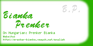 bianka prenker business card